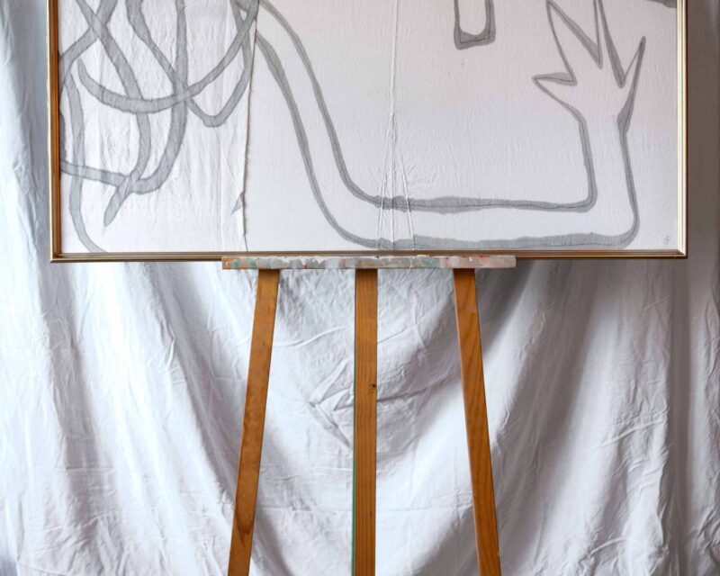 Le temps nous grandit - tableau Léa Gonet - Exposition Les Nymphes - Margaux Joubz