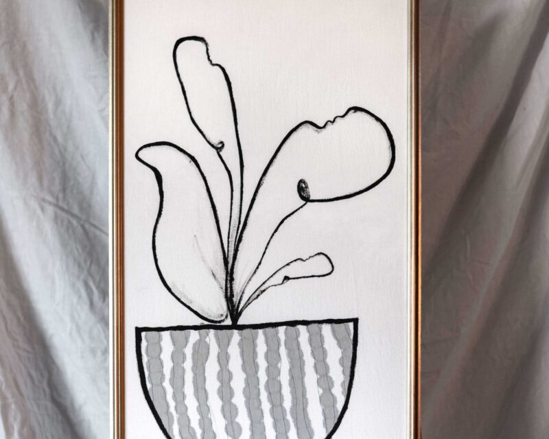 Jeune pousse - tableau Léa Gonet - Exposition Les Nymphes - Margaux Joubz